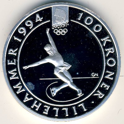 Норвегия, 100 крон (1993 г.)