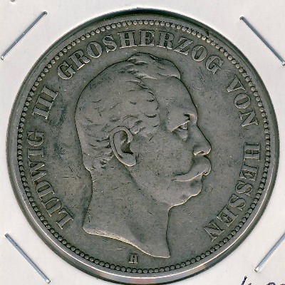 Гессен-Дармштадт, 5 марок (1875 г.)