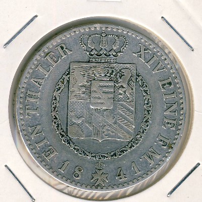 Саксен-Веймар-Эйзенах, 1 талер (1841 г.)