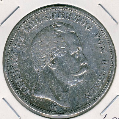 Гессен-Дармштадт, 5 марок (1876 г.)
