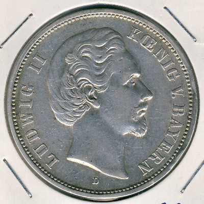 Бавария, 5 марок (1876 г.)
