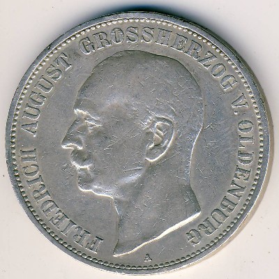 Ольденбург, 5 марок (1900 г.)