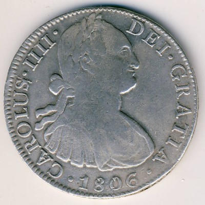 Мексика, 8 реалов (1806 г.)