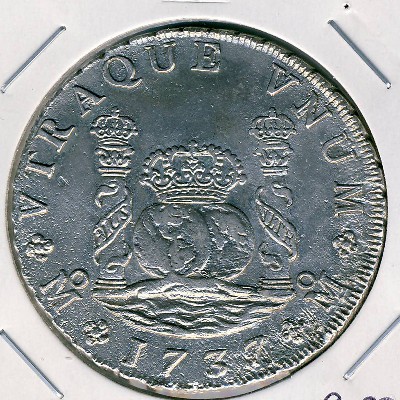 Мексика, 8 реалов (1737 г.)