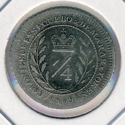 Эссекуибо и Демерара, 1/4 гуилдера (1809 г.)