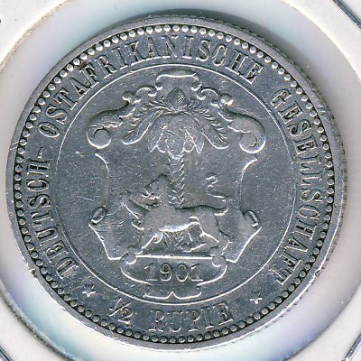 Немецкая Африка, 1/2 рупии (1901 г.)