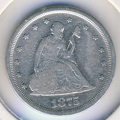 США, 20 центов (1875 г.)