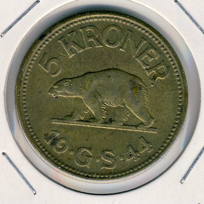 Гренландия, 5 крон (1944 г.)