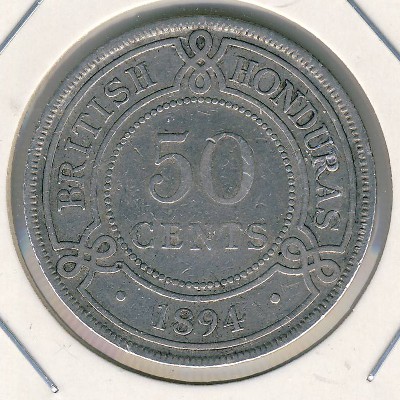 Британский Гондурас, 50 центов (1894 г.)