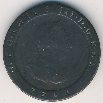 Остров Мэн, 1/2 пенни (1798 г.)