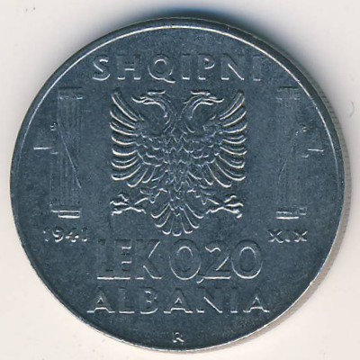 Албания, 0,20 лек (1941 г.)