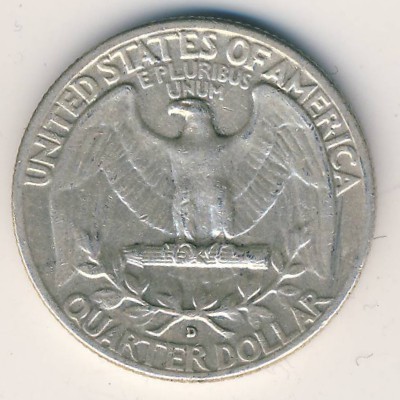 США, 1/4 доллара (1962 г.)