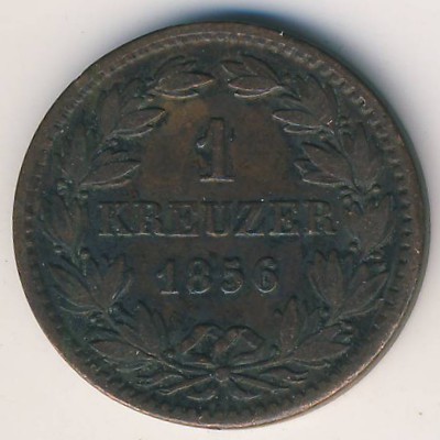Баден, 1 крейцер (1856 г.)