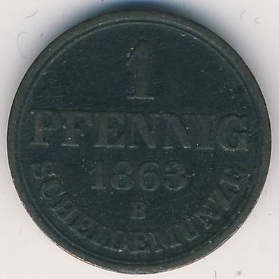 Ганновер, 1 пфенниг (1863 г.)