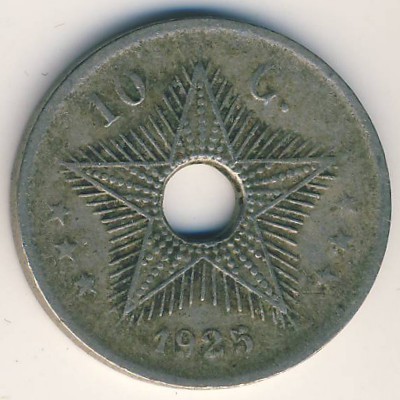 Бельгийское Конго, 10 сентим (1925 г.)