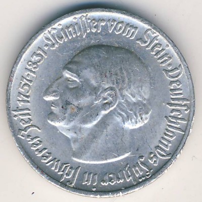 Вестфалия., 50 пфеннигов (1921 г.)
