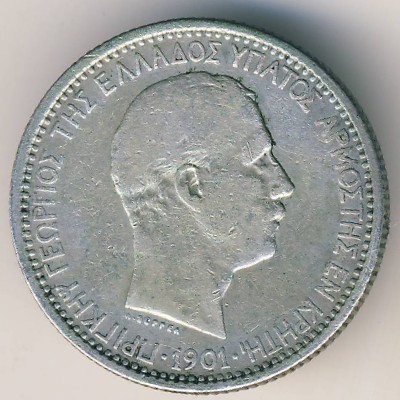 Крит, 2 драхмы (1901 г.)