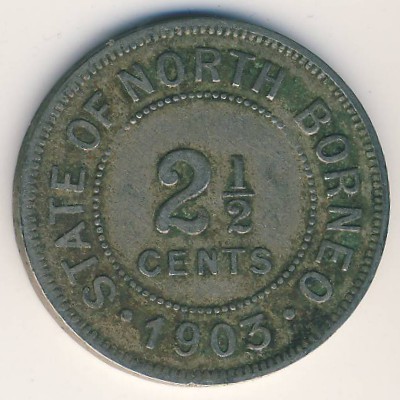 Северное Борнео, 2 1/2 цента (1903 г.)