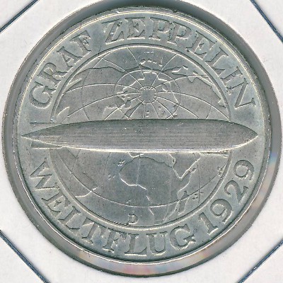 Веймарская республика, 3 рейхсмарки (1930 г.)