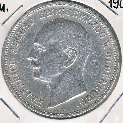 Ольденбург, 5 марок (1900 г.)