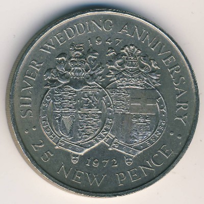 Гибралтар, 25 новых пенсов (1972 г.)