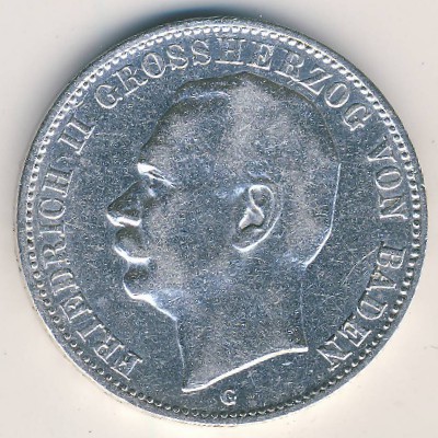 Баден, 3 марки (1912 г.)