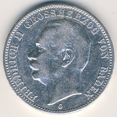 Баден, 3 марки (1910 г.)