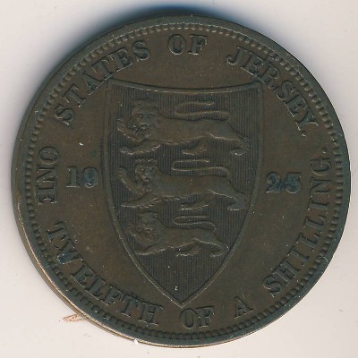 Джерси, 1/12 шиллинга (1923 г.)