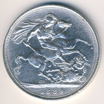 Великобритания, 1 крона (1889 г.)