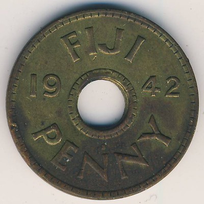 Фиджи, 1 пенни (1942 г.)