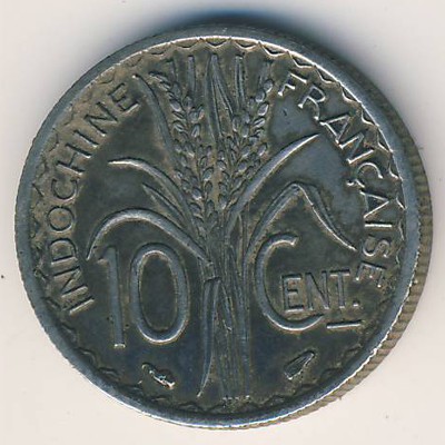 Французский Индокитай, 10 центов (1939 г.)