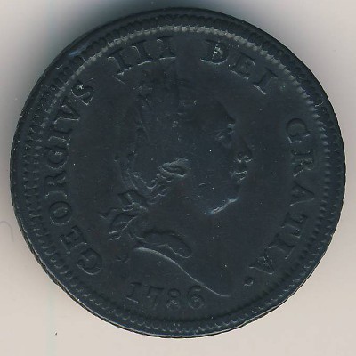Остров Мэн, 1 пенни (1786 г.)