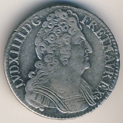 Франция, 1 экю (1711 г.)