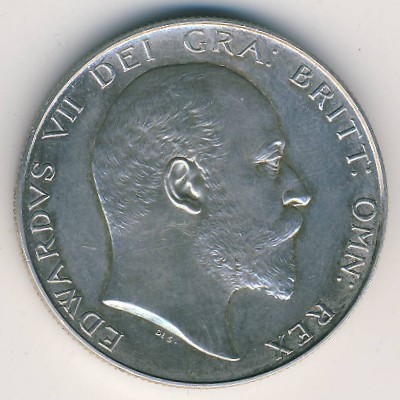 Великобритания, 1/2 кроны (1902 г.)