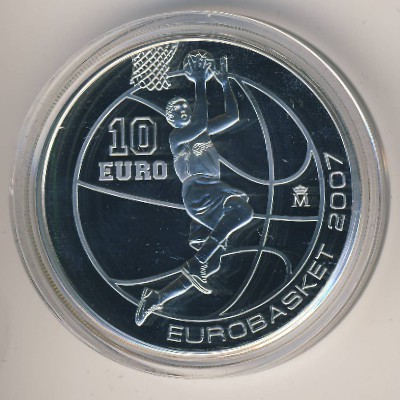 Spain, 10 euro, 2007