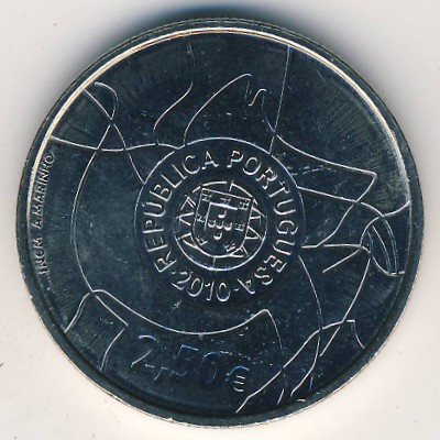 Portugal, 2.5 euro, 2010