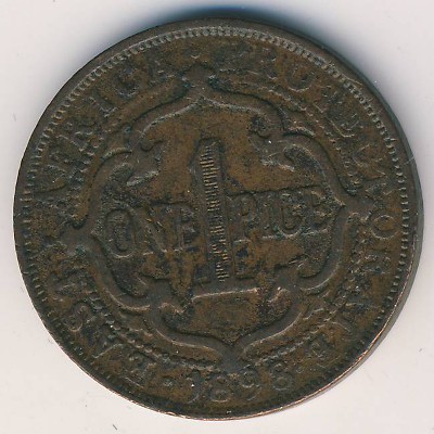 Восточная Африка, 1 пайса (1898 г.)