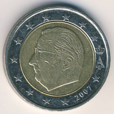 Бельгия, 2 евро (2007 г.)