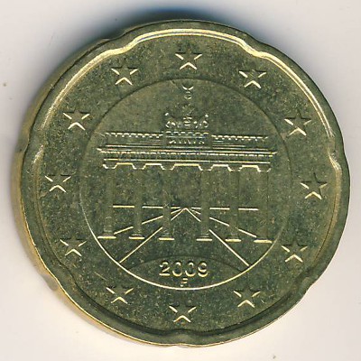 Германия, 20 евроцентов (2009 г.)