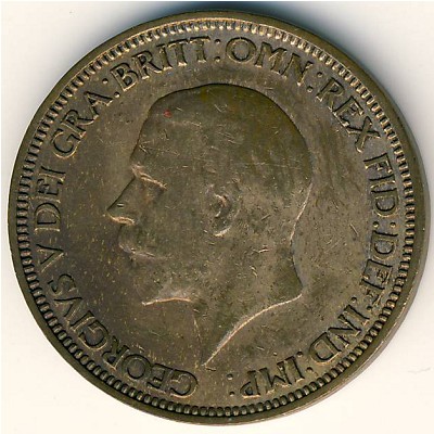 Великобритания, 1/2 пенни (1936 г.)