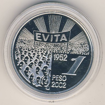 Аргентина, 1 песо (2002 г.)