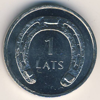 Латвия, 1 лат (2010 г.)