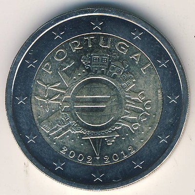 Portugal, 2 euro, 2012