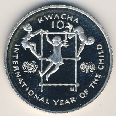 Замбия, 10 квача (1980 г.)