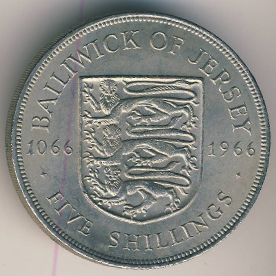 Джерси, 5 шиллингов (1966 г.)