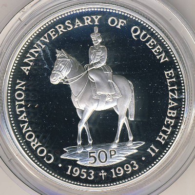 Фолклендские острова, 50 пенсов (1993 г.)