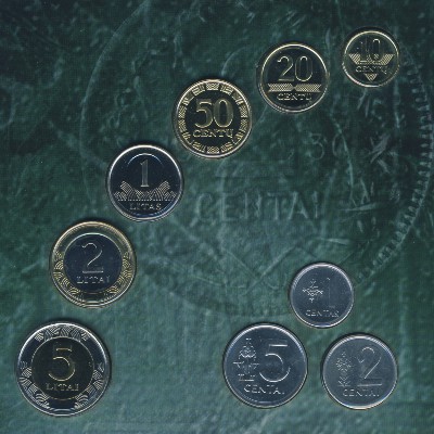 Литва, Набор монет (2008 г.)