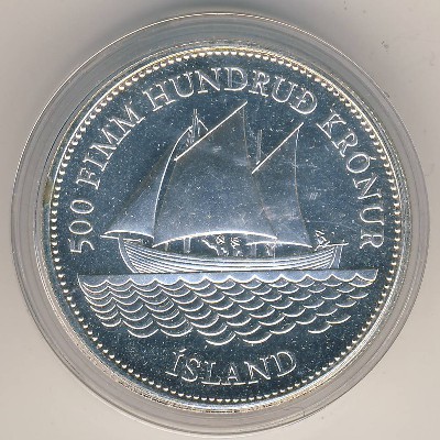 Исландия, 500 крон (1986 г.)