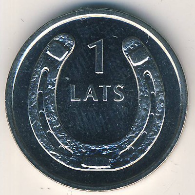 Латвия, 1 лат (2010 г.)