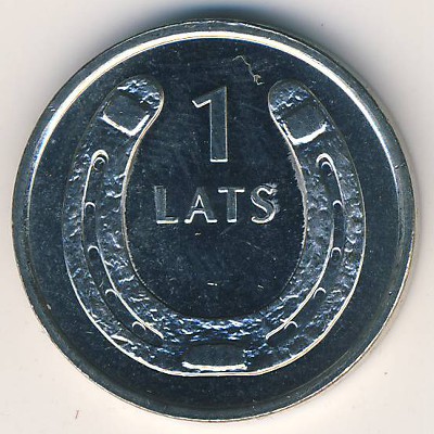 Латвия, 1 лат (2010 г.)
